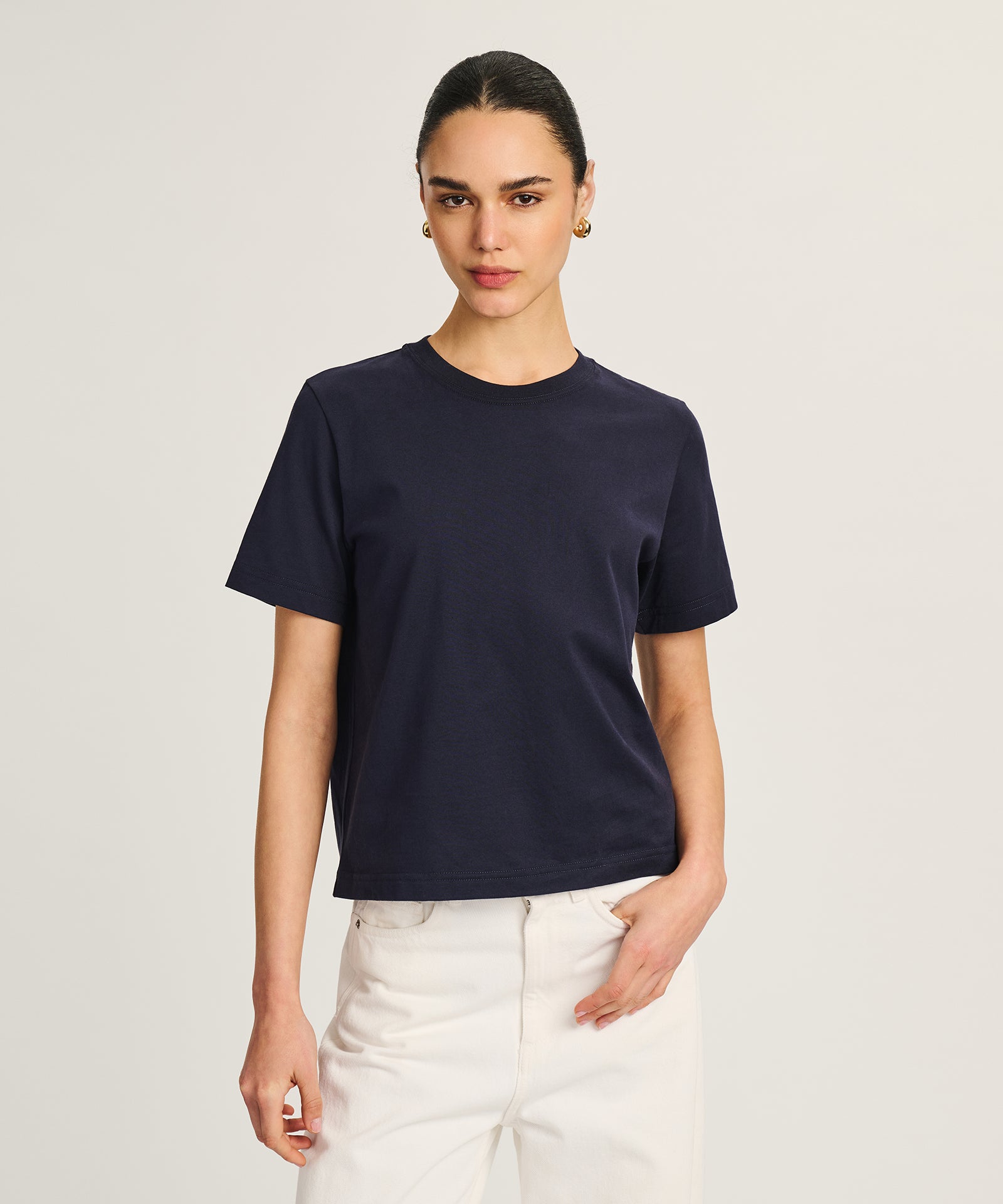 3-Pack Lightweight Brushed Cotton Relaxed Tee