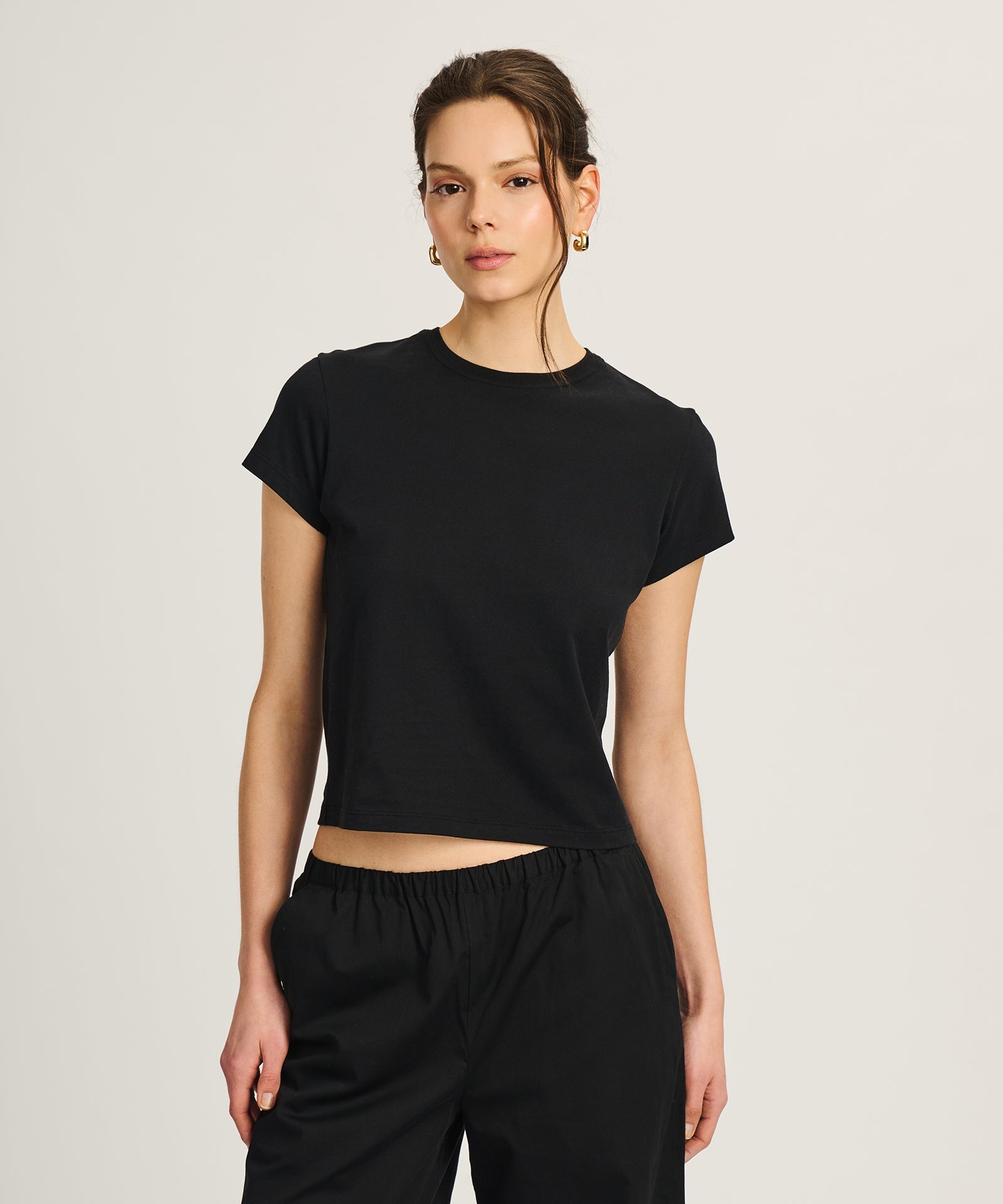 2-Pack Lightweight Brushed Cotton Relaxed Tee & Slim Tee