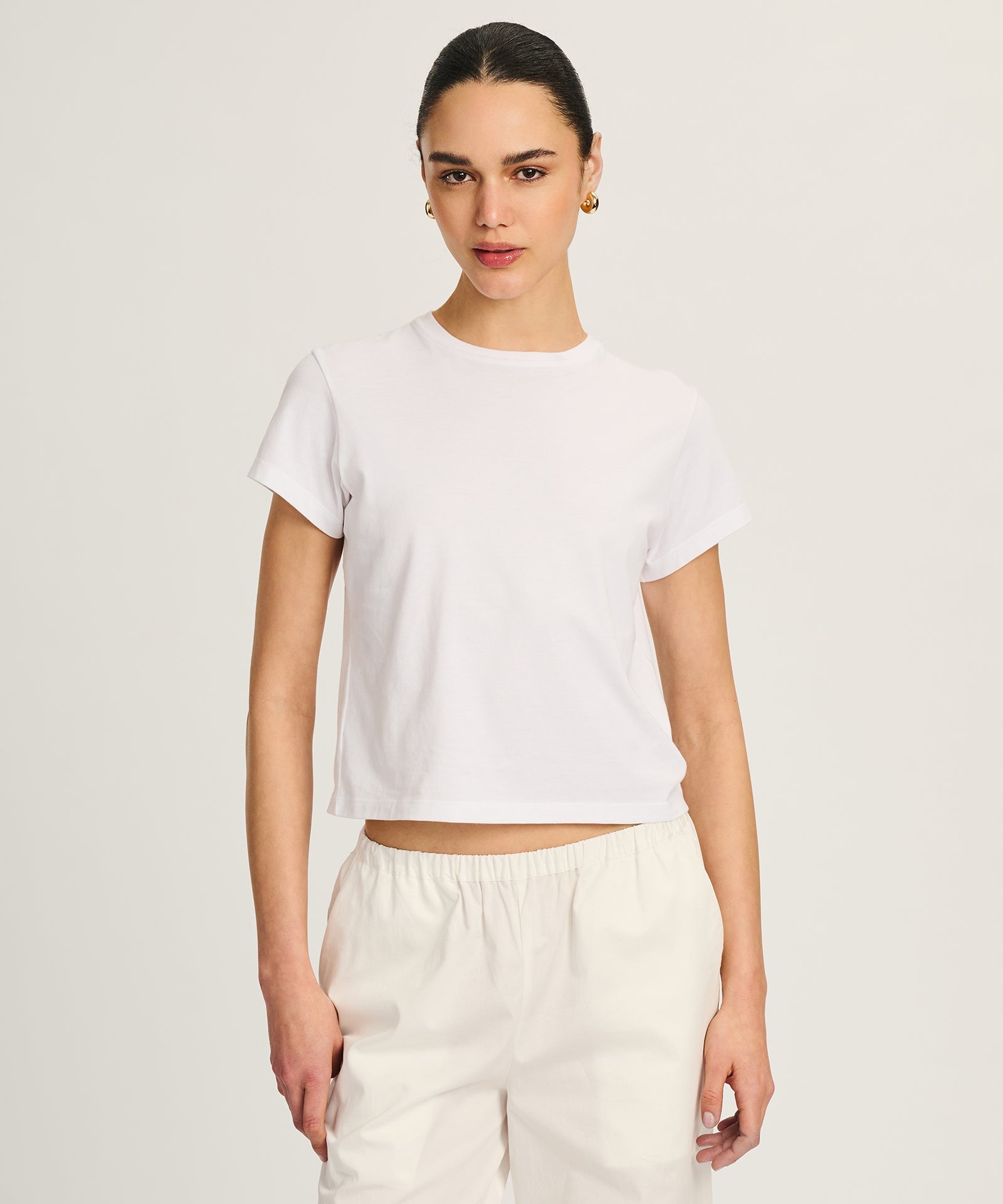 3-Pack Lightweight Brushed Cotton Slim Tee